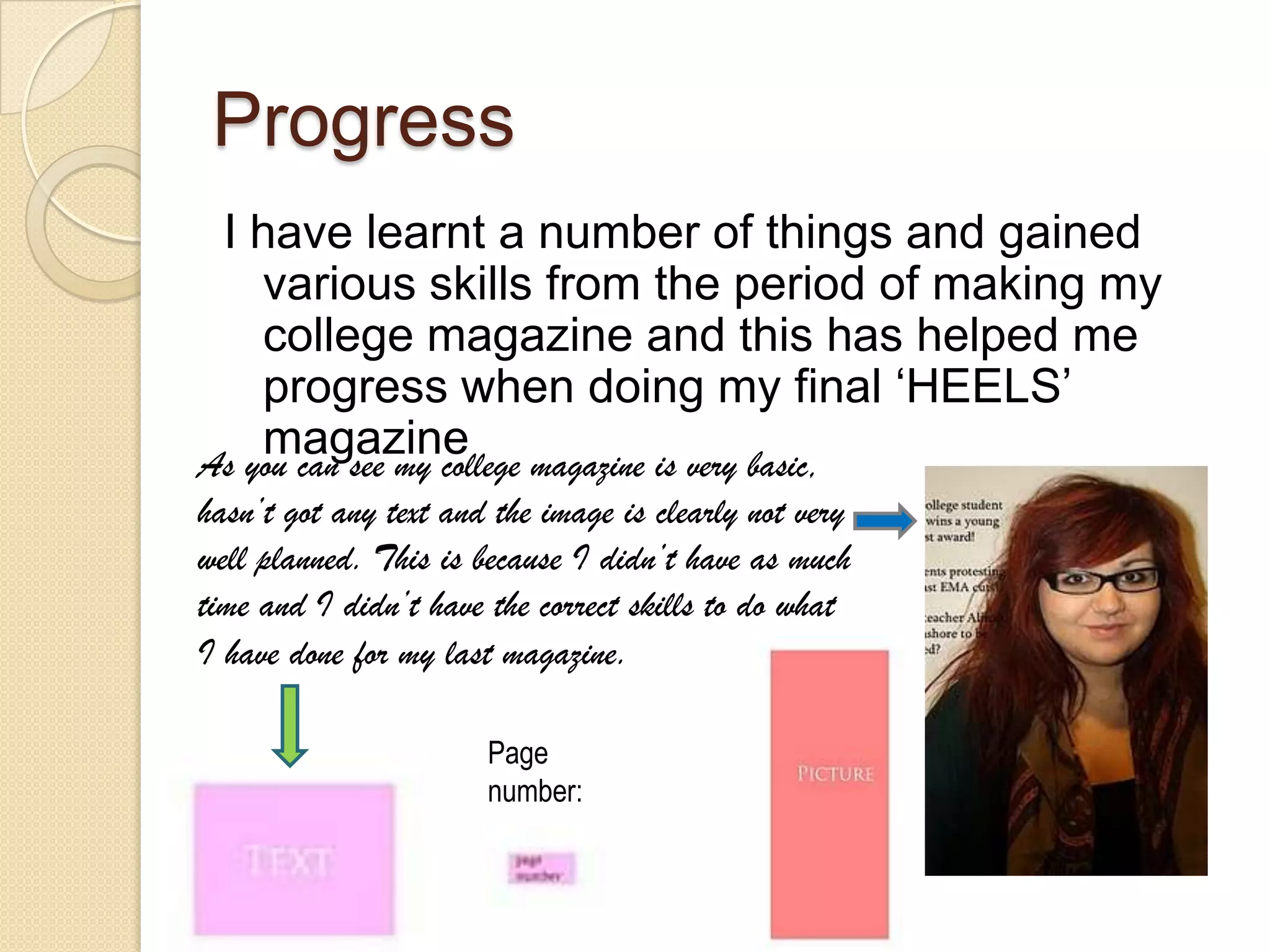 Lack of planning for the image