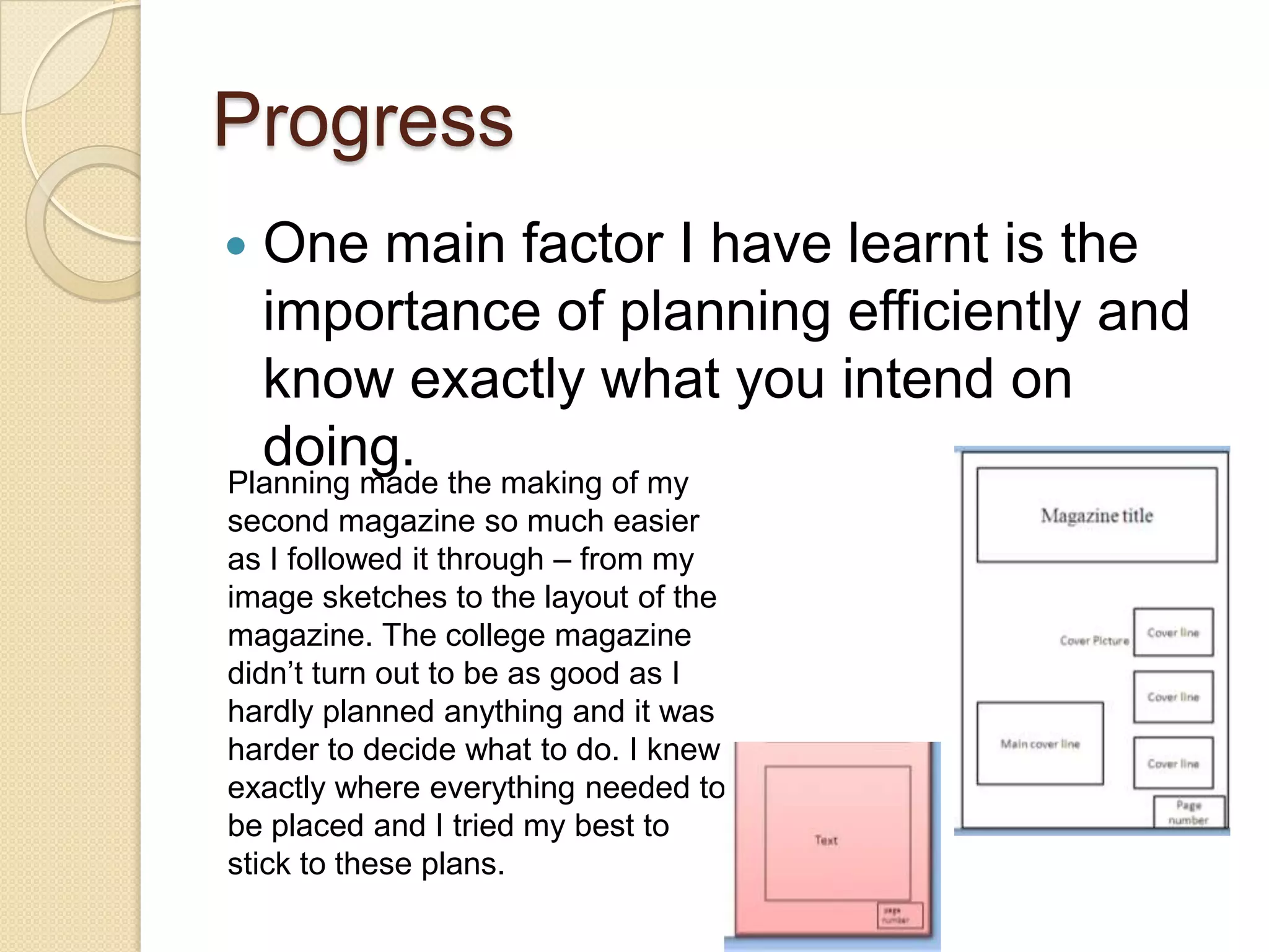 Cover lines create a frame for the image 
