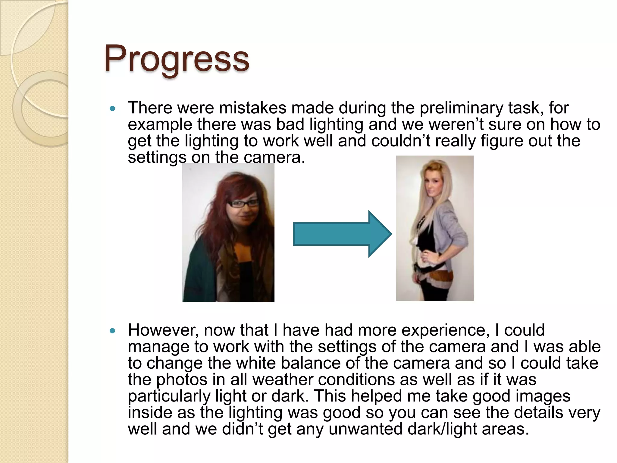 Head of the model – in front of the name