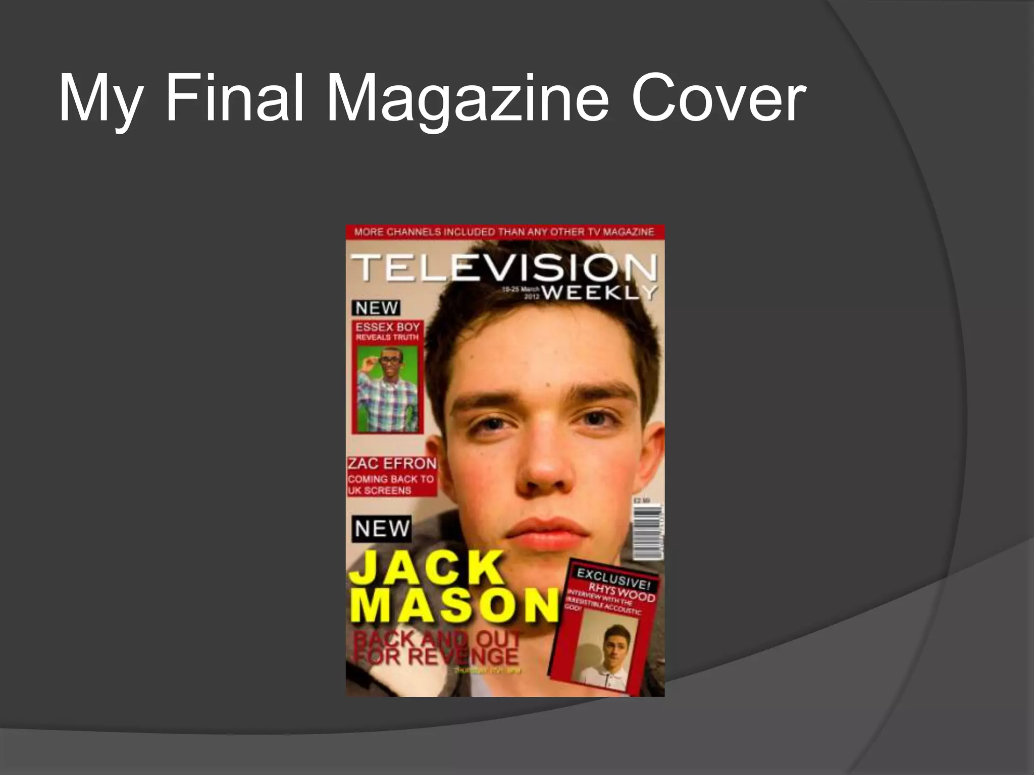 My Final Magazine Cover
 