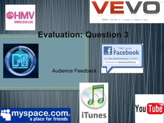 Evaluation: Question 3 Audience Feedback 