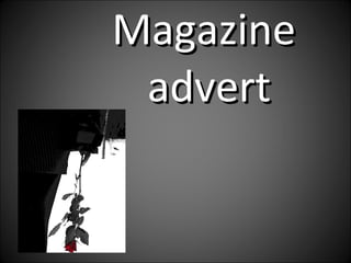 Magazine  advert 