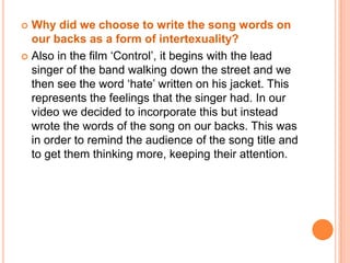 Evaluation question 1