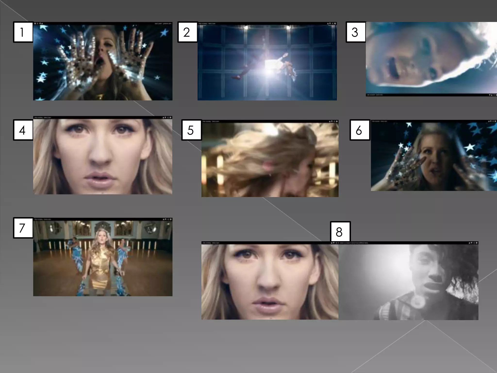 1   2       3




4   5       6




7       8
 