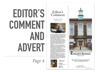 EDITOR’S
COMMENT
AND
ADVERT
Page 4
 