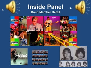 1.
     Inside Panel          2.
      Band Member Detail
 