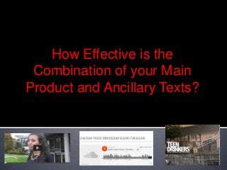 How Effective is the
Combination of your Main
Product and Ancillary Texts?

 