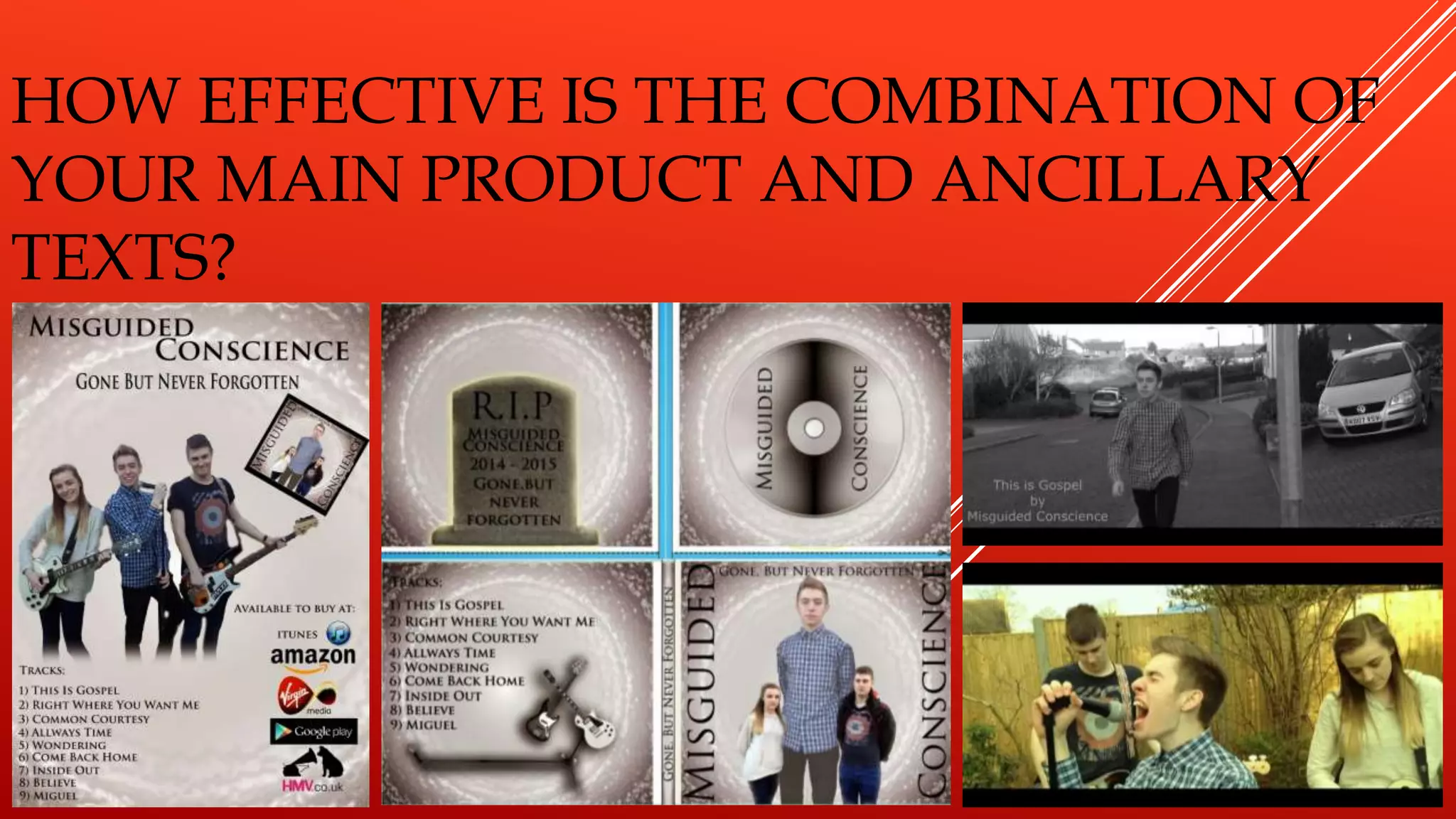 HOW EFFECTIVE IS THE COMBINATION OF
YOUR MAIN PRODUCT AND ANCILLARY
TEXTS?
 