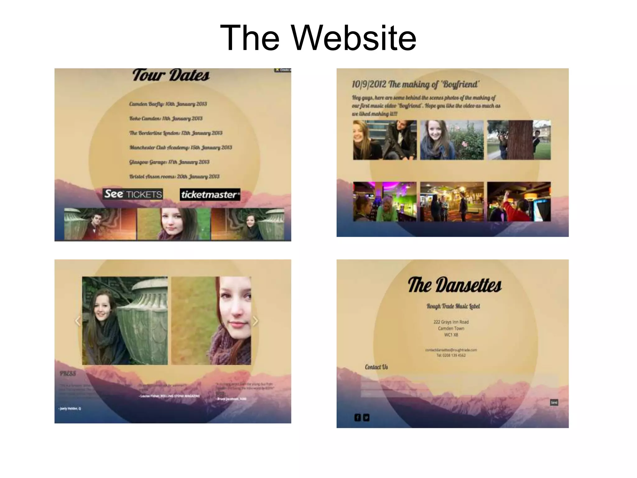 The Website
 