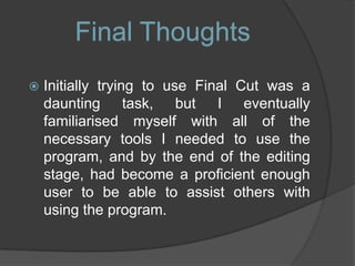 Screenshots from the Film
 