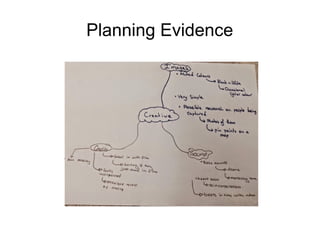 Planning Evidence
 