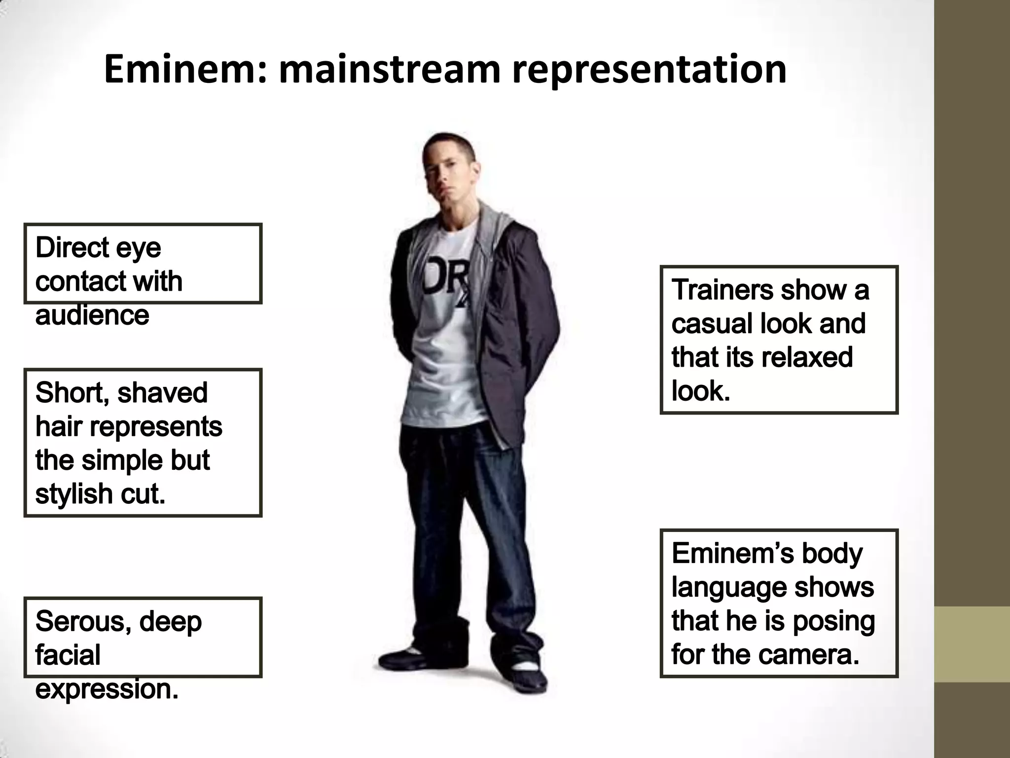 Eminem: mainstream representation
 
