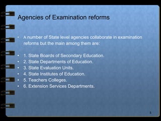 Evaluation reforms and patterns in india | PPT