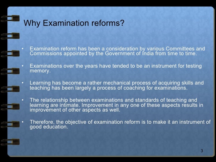 Evaluation reforms and patterns in india
