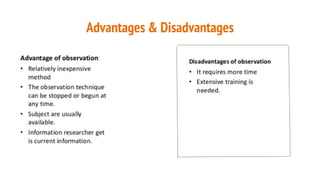 Advantages & Disadvantages
 