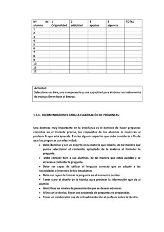 Evalucion de los aprendizajes