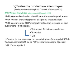 Des exemples de grilles thématiquesNetscoring (critères de qualité de l'info. de santé sur l'Internet) 2005 http://www.chu-rouen.fr/netscoring/Université de Montréal : conseils et stratégies de recherche par disciplines http://guides.bib.umontreal.ca/disciplines