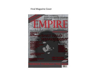 Final Magazine Cover
 