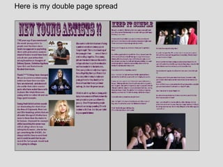 Here is my double page spread 