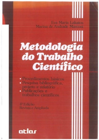 Eva maria lakatos   metodologia do trabalho cientifico