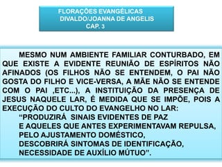 FINALIDADESEVANGELIZAR A FAMÍLIA;