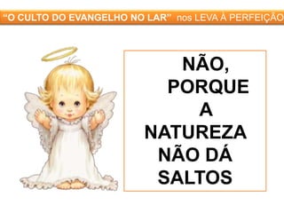 R O T E I R O - ESCOLHER PELO MENOS UM DIA DA SEMANA E HORÁRIO, PARA REUNIÃO COM A FAMÍLIA;- A PONTUALIDADE  (HORÁRIO – NO MUNDO MAIOR- CAP. 7 E LIVRO DOS MÉDIUNS- QUESTÃO 282 –ITEM 16)-  ASSIDUIDADE;- PROVIDENCIAR UM RECIPIENTE COM ÁGUA PARA FLUIDICIAR- PRECE DE ABERTURA DA REUNIÃO;- LEITURA DE UM TRECHO DO “ EVANGELHO SEGUNDO O ESPIRITISMO”  E   DE UMA MENSAGEM DE OUTRA OBRA BÁSICA OU COMPLEMENTAR   DA   DOUTRINA;- PODEM SER FEITOS COMENTÁRIOS SOBRE OS TEMAS LIDOS, SEM CRÍTICAS OU JULGAMENTOS ÀS OUTRAS PESSOAS DA REUNIÃO.- PRECE DE ENCERRAMENTO, ROGANDO A JESUS A PROTEÇAO DO LAR , DOS PARENTES , DOS AMIGOS, DOS QUE SOFREM, ETC- SERVIR A ÁGUA FLUIDIFICADA AOS PRESENTES;