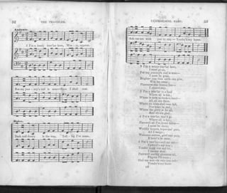 52 TIIE TRAVELER.
^^^danle. ^ ^ ^ ^ ^ ^ ^ ^ ^
1 I'm a lonely trav'ler here, Wea - ry, opprest.
But my jour - ney's end is near—Soun I shall rest.
—m
H-1
-—•- r-n
H
•—
i "
*
J
=_, -i
N
Do
mm
tar-
Icc.
-= M
—, —
«=I=;
-J
DT rk and d
—
-•
eary
J
is
m
4
the
=•
*
way,
Ffl
i Ljj.
roil - i ng I've con
fe—»—i
J-4
e.
O
— -
Lj_,
~r~
1 « •
-I
himmmmm
EVANGELICAL HARP. 53
2 I'm a weary Irav'ler here,
I must go on,
For my journey's end is near—
I must be gone.
Brighter joys than earth can give,
Win me away;
Pleasures that forever live—
I cannot stay.
3 I'm a trav'ler to a land
Where all is fair ;
Where is seen no broken band—
All, all are there.
Where no tears shall ever fall,
Nor heart be sad;
Where the glory is for all,
And all are glad.
4 I'm a trav'ler, and I go •
Where all is fair;
Farewell all I've loved below—
I mnst be there;
Worldly honors, hopes and gain,
All I resign ;
Welcome sorrow, grief and pain,
If hcav'n be miue.
5 I'm a trav'ler—call me not—
UpWard's my way ;
Yonder is my rest and lot,
I cannot stay.
Farewell earthly pleasures nil,
Pilgrim I'll roain ;
Ilail me not—in vain you call-
Yonder's my home.
r>2
 