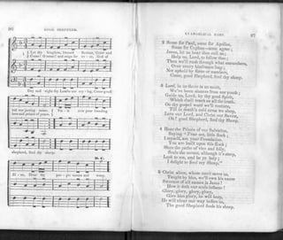 COOl) SHEPHERD.
fgEBlHj-gSlg
j £ Let thy kingdom, blessed Saviour, Come and
£ Come ! O come! and reign for ev - cr, God of
IMliilEiil
; i r r c c f - : f
Day and night thy Lambs are cry - ing, Come good
EVANGELICAL HARP.
97
Some for Cephas—none a^ree •
Jesus, let us hear thee call us;
^ Help us, Lord, to follow thee ;
Then we'll rush through what encumbers,
Over every hindrance leap ;
Not upheld by force or numbers,
Come, good Shepherd, feed t hy sheep.
3 Lord, in us there is no merit,
We've been sinners from our youth *
Guide us, Lord, by thy good Spirit, '
Which shall teach us all the truth
On thy gospel word we'll venture,
Till in death's cold arms we sleep
Love our Lord, and Christ our Savior
Oh ! good Shepherd, feed thy Sheep'.
4 Hear the Prince of our Salvation
Saying « Fear not, little flock 
1 myself, am your Foundation.
You are built upon this Rock ;
Shun the paths of vice and folly,'
Scale the mount, although it's steep,
Look to me, and be ye holy •
I de light to feed my Sheep'."
5 Christ alone, whose merit saves us,
Taught by him, we'll own his name
Sweetest of all names is Jesus !
How it doth our souls inflame !
Glory, glory, glory, glory,
Give him glory, he will keep,
lie will clear our way before us,
The good Shepherd feeds his sheep.
 