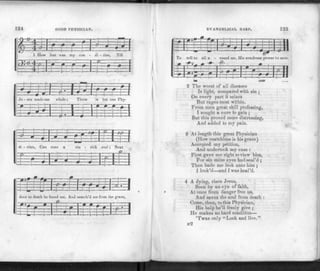 124 GOOD PHYSICIAN.
££4=fF — —
1 How ]
;): tf 4 * -
f-t-—--
— —
Dst was my
* r p
^
con - di - tion, Till
: ; .
4 t
T
T r
t
-
j
- t t
—1—f
i •
~n~f-i~i
—r"i
- 2 1
Jc - sus made me
2 ^
1
whole j
I
. » t' •
There is bu
: :.J— 2 • *
'-N-4
one Pliy-
I J J
=
3
=
z
t
=
T
:
-
J-J.
-d-J—
=bt=l
si - cian, Con
"5— =f
:uro a
u-d=[: E
sin - sick sou
•j—i-"
1
; Next
" I f
P 0- • 2. =
?
=
H
id—1
H j—
door to death he found me, Anc
H*> - 1 4 P H-ar
r
snatcli'd me from
-I 2 f. 0
" -j
the grave,
:k~iJ
EVANGELICAL HARP. 125
-2- 31—|—' - J 1 1
To tell to all a - rounc
k
me,
<«
1
lis wondrous power to save.
p^-wi
—lH 2_ ]
-itr- -
4-
, -=F= " Hi
2 The worst of all diseases
Is light, compared with sin ;
On every part it seizes
But rages most within.
From men great skill professing,
I sought a cure to gain ;
But this proved more distressing,
And added to my pain.
3 At length this great Physician
(How matchless is his grace)
Accepted my petition,
And undertook my case :
First gave me sight to view him,
For sin mine eyes had seal'd ;
Then bade me look unto him ;
I look'd—and I was heal'd.
4 A dying, risen Jesus,
Seen by an eye of faith,
At once from danger free us,
And saves the soul from death :
Come, then, to this Physician,
His help he'll freely give ;
He makes no hard condition—
'Twas only "Look and live."
 