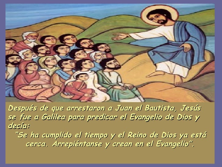 Evangelio San Marcos 1, 14 20