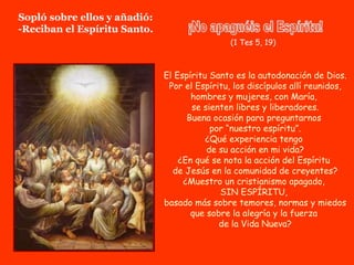 Evangelio del Domingo de Pentecostés
