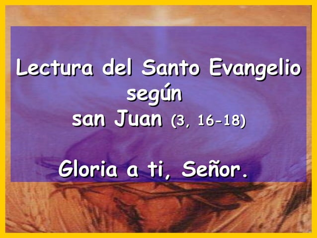 Evangelio san juan 3, 16 18 | PPS