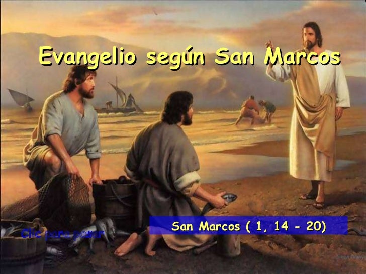 Evangelio san marcos 1, 14 20