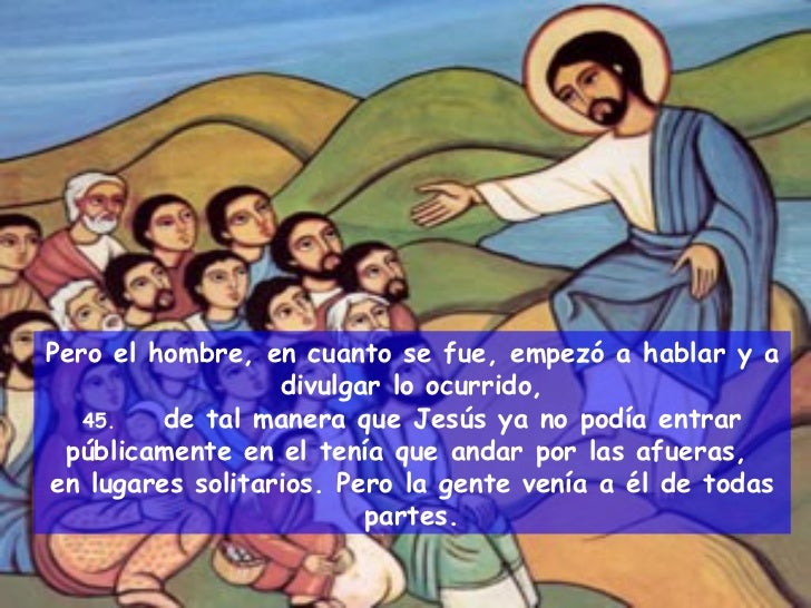 Marco 1 40 45 Commento Evangelio san marcos 1, 40 45