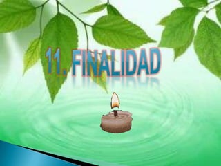 11. FINALIDAD