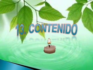 13. CONTENIDO