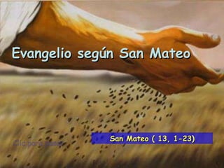 Clic para pasar Evangelio según San Mateo San Mateo ( 13, 1-23) 