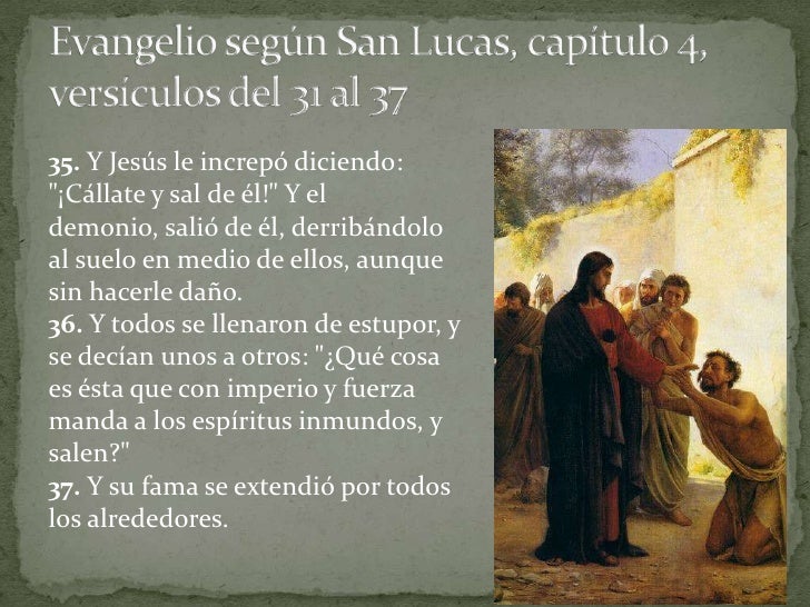 Evangelio según san lucas, capítulo 4,