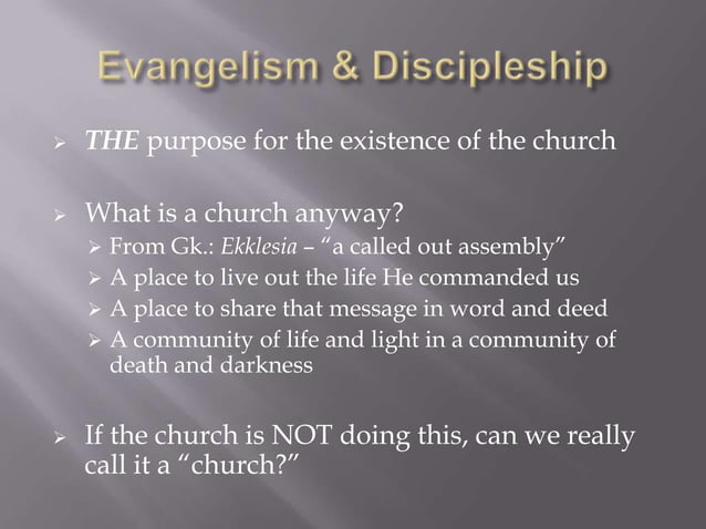 Evangelism and discipleship | PPTX | Christianity | Religion & Spirituality