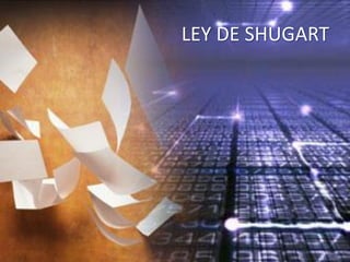 LEY DE SHUGART
 