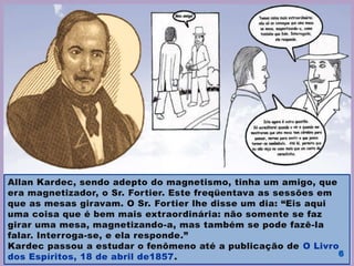 • O Livro dos Espíritos (1857);
• O Livro dos Médiuns (1861);
• O Evangelho Segundo o Espiritismo (1864);
• O Céu e o Inferno (1865);
• A Gênese (1868).
• O que é o Espiritismo (1859);
• O Espiritismo em sua Expressão mais Simples (1862);
• Viagem Espírita (1862);
• Obras Póstumas (1.ª edição - 1890);
• Revista Espírita, periódico mensal (1.ª edição - 1.º de janeiro de 1858).
 