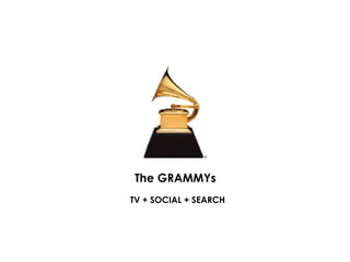 The GRAMMYs
TV + SOCIAL + SEARCH
 