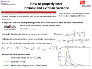 Gene expression noise, regulation, and noise propagation - Erik van ...