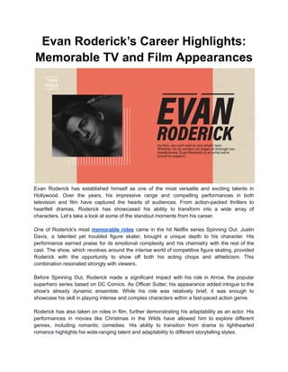 Roderick Filming Evan Roderick’s Career Highlights_ Memorable TV and Film Appearances.pdf