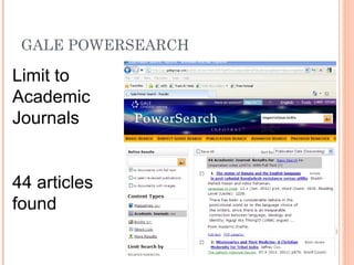 GALE POWERSEARCH

Limit to
Academic
Journals


44 articles
found
 
