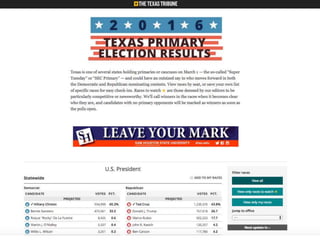 * Decline in coverage of statewide issues
* Fewer papers
* Fewer people
* Fewer pages
* Bigger problems
* Decline in engagement
* Low voter turnout
* Generation gap
* Increase in partisanship
* Politics is more divisive
* Media is more of an echo chamber
 