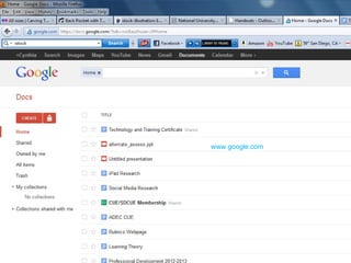 Google Docs www.google.com   