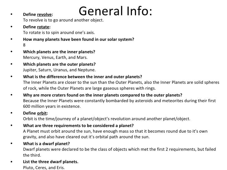 Evans Solar System Webquest The Planets Science Ppt
