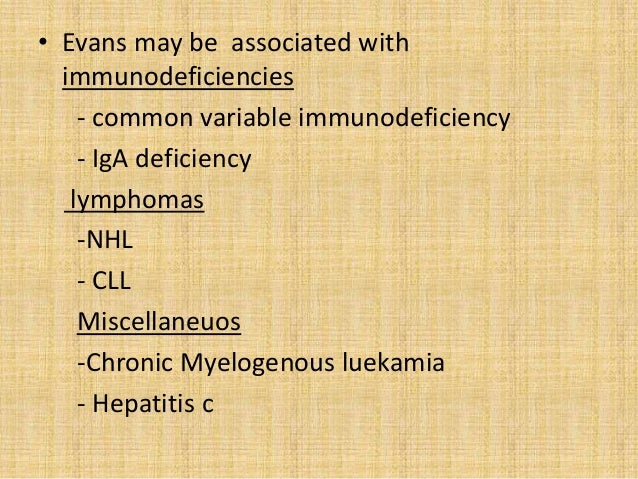 evans syndrome symptoms
