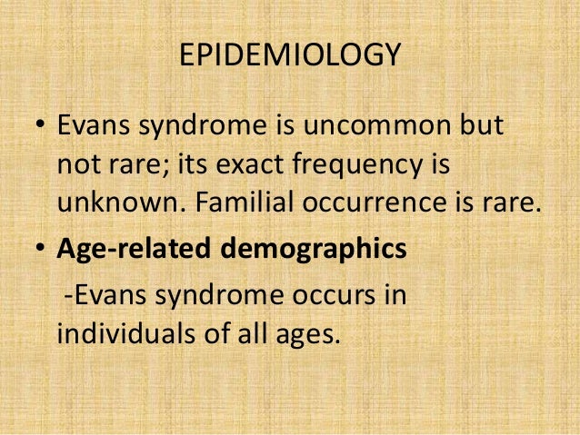 evans syndrome life expectancy